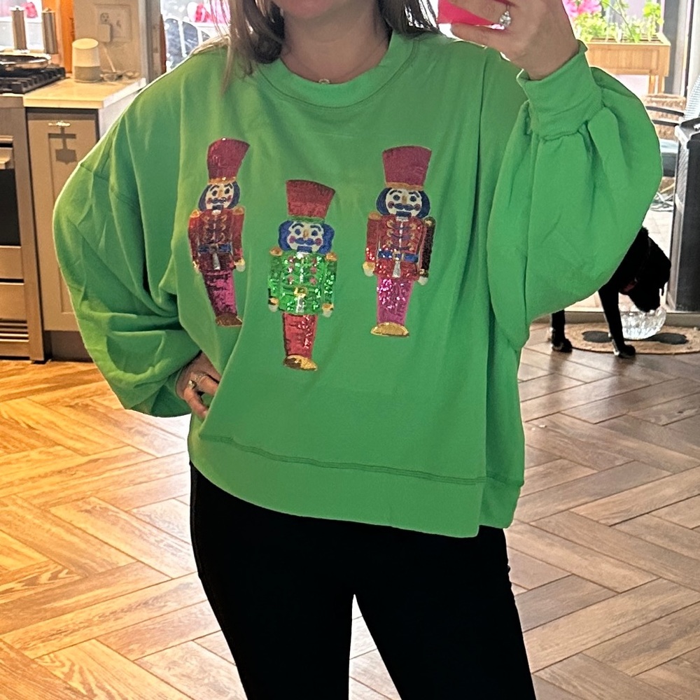 Judith March Sequin Nutcracker Pullover - image 2